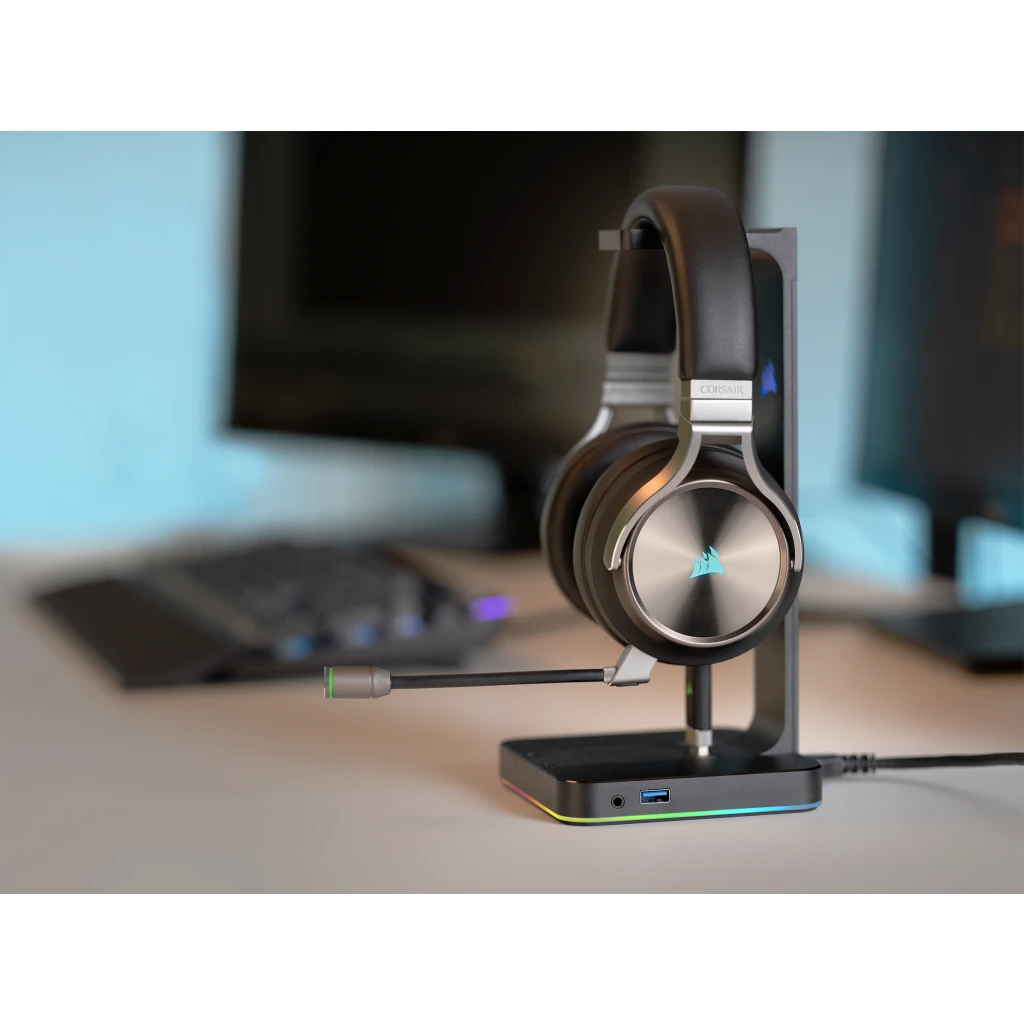 ST100 RGB Premium Headset Stand with 7.1 Surround Sound