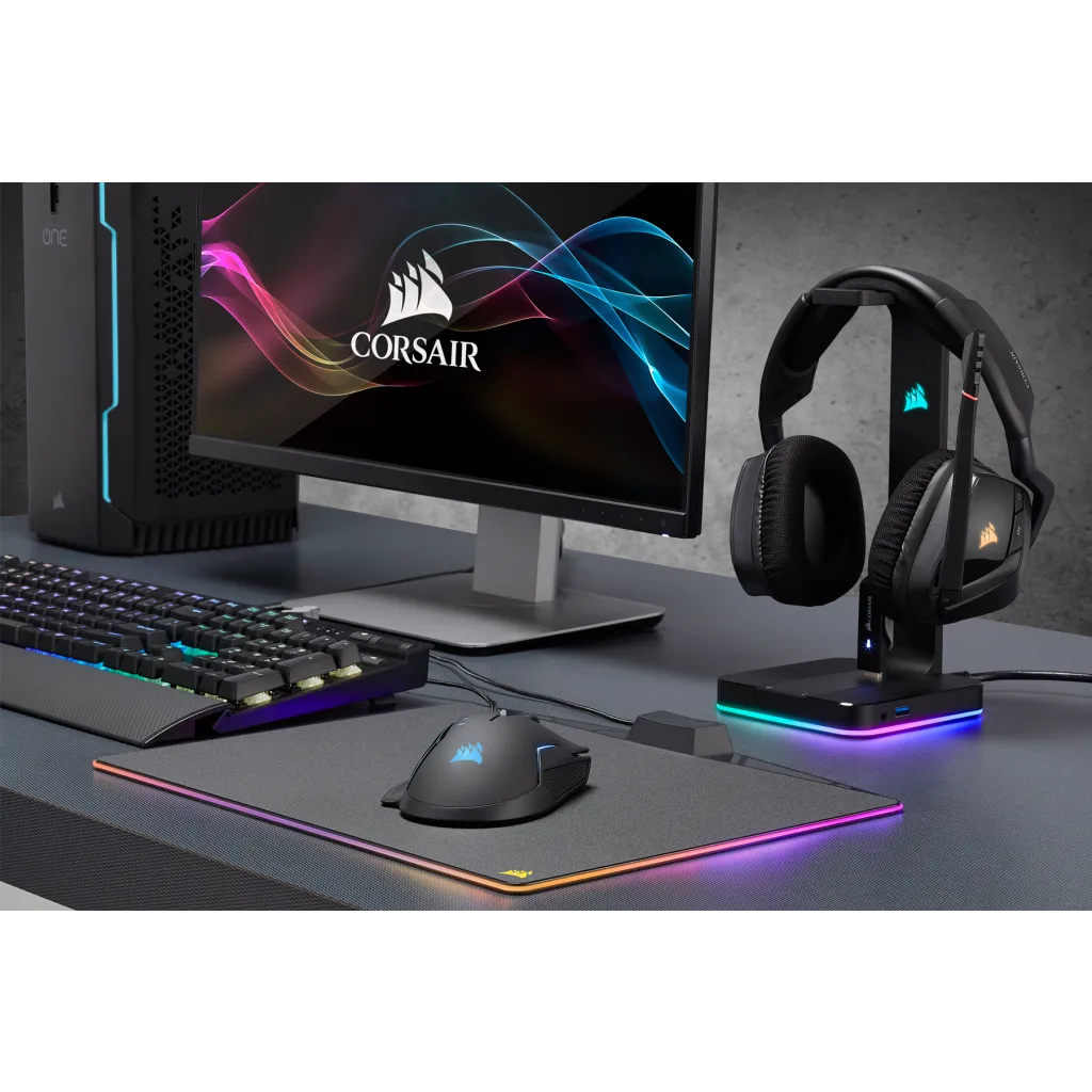 ST100 RGB Premium Headset Stand with 7.1 Surround Sound