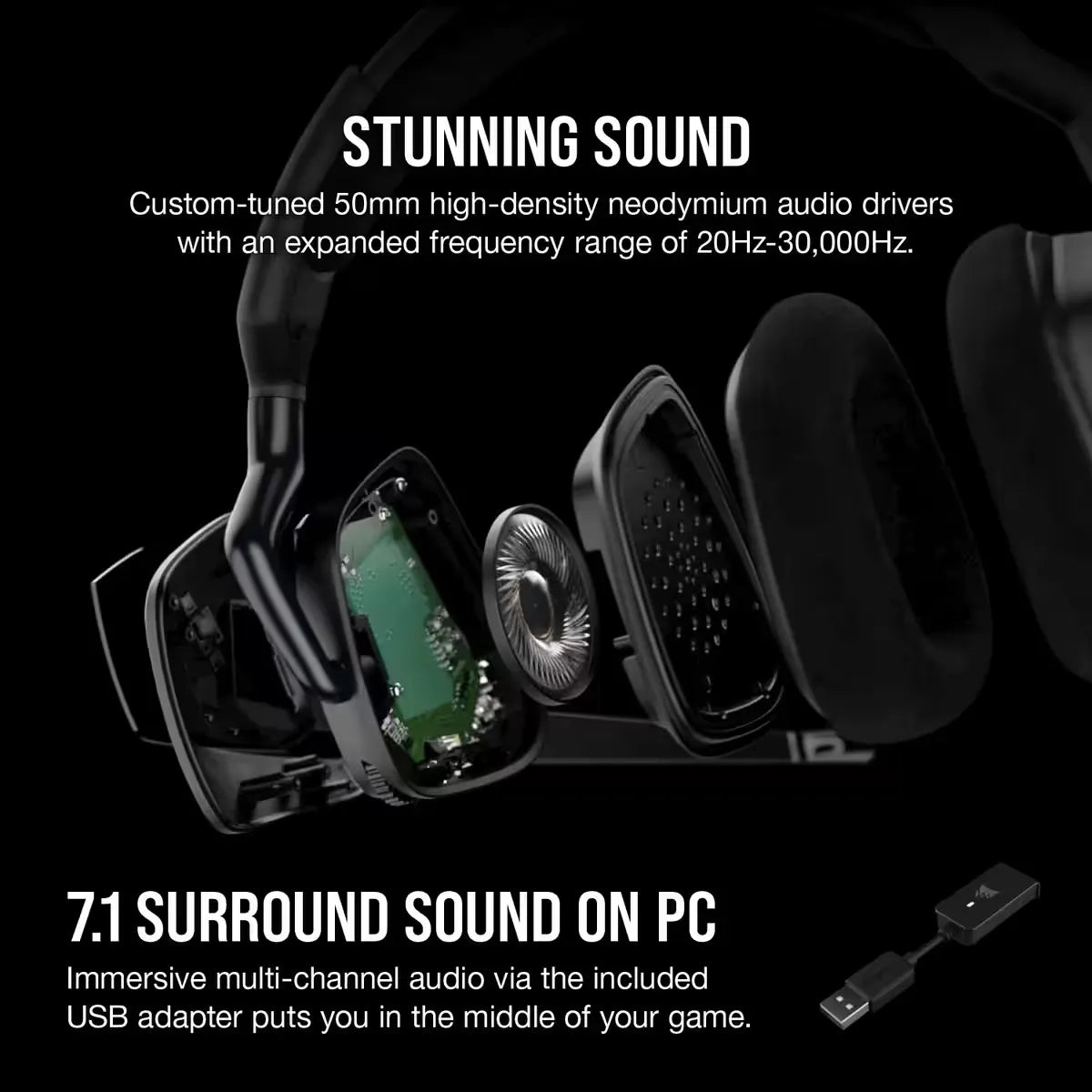 Void Elite Surround Premium Gaming Headset with 7.1 Surround Sound (AP)