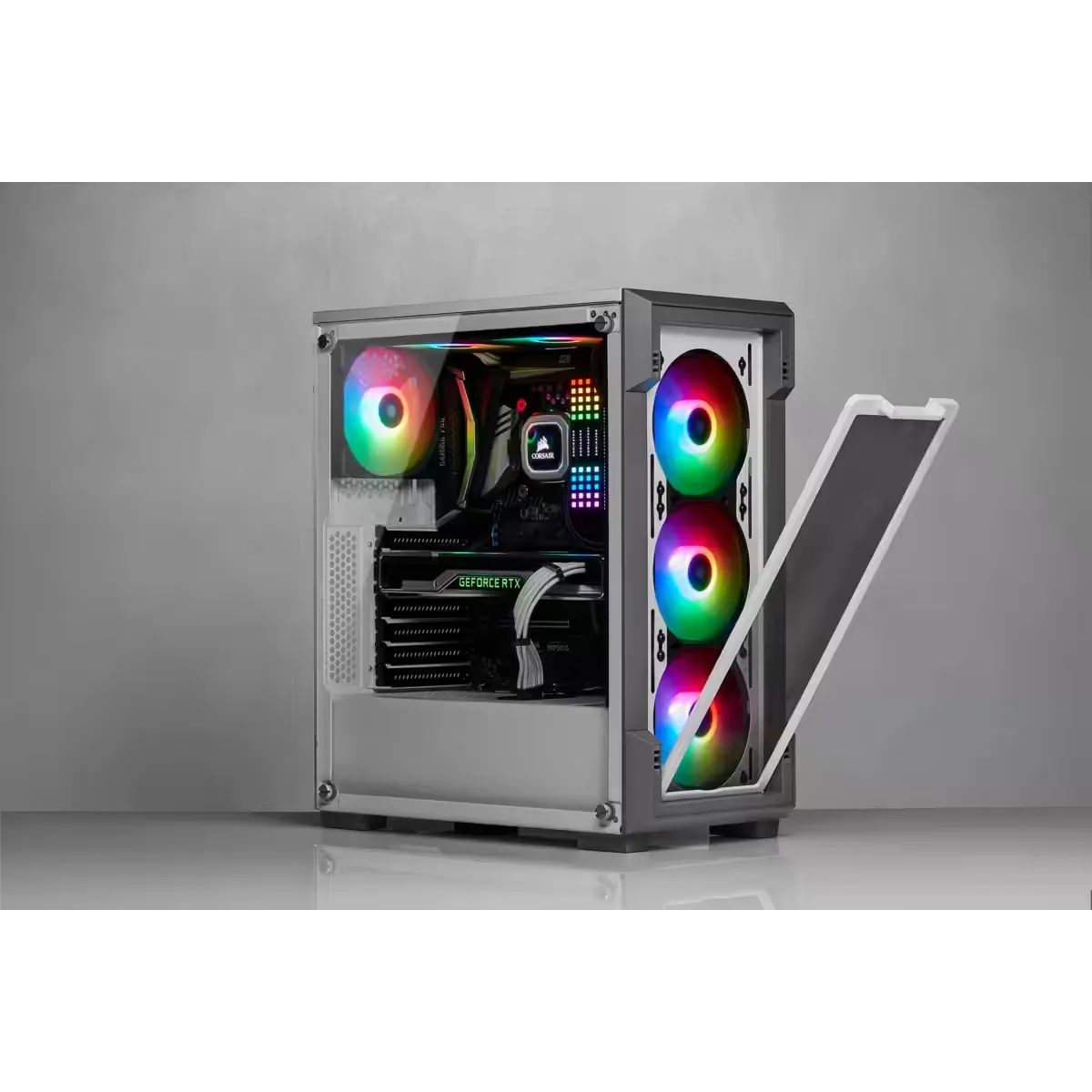 iCUE 220T RGB Airflow Tempered Glass Mid-Tower Smart Case