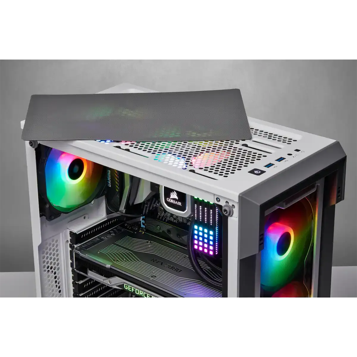 iCUE 220T RGB Airflow Tempered Glass Mid-Tower Smart Case