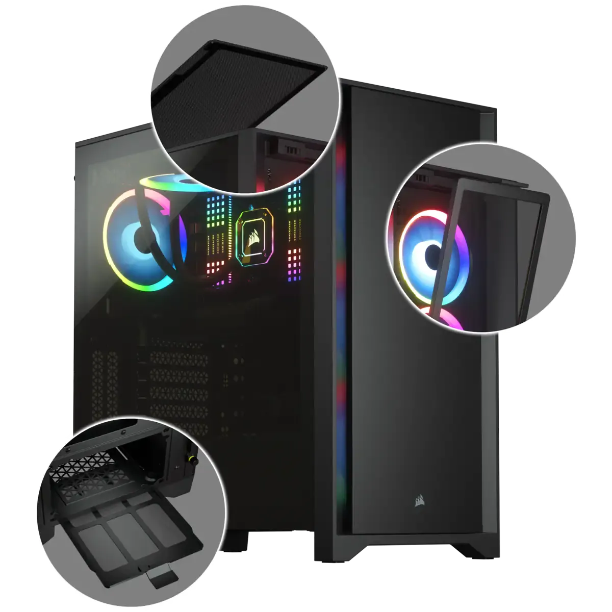 4000D Tempered Glass Mid-Tower ATX Case