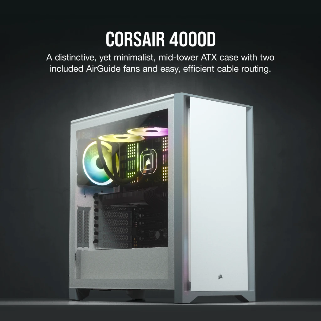 4000D Tempered Glass Mid-Tower ATX Case