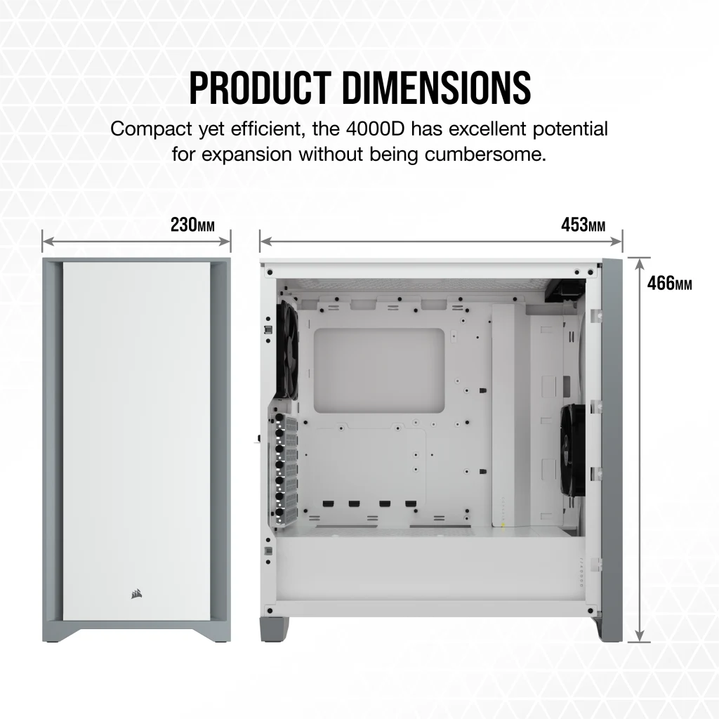 4000D Tempered Glass Mid-Tower ATX Case