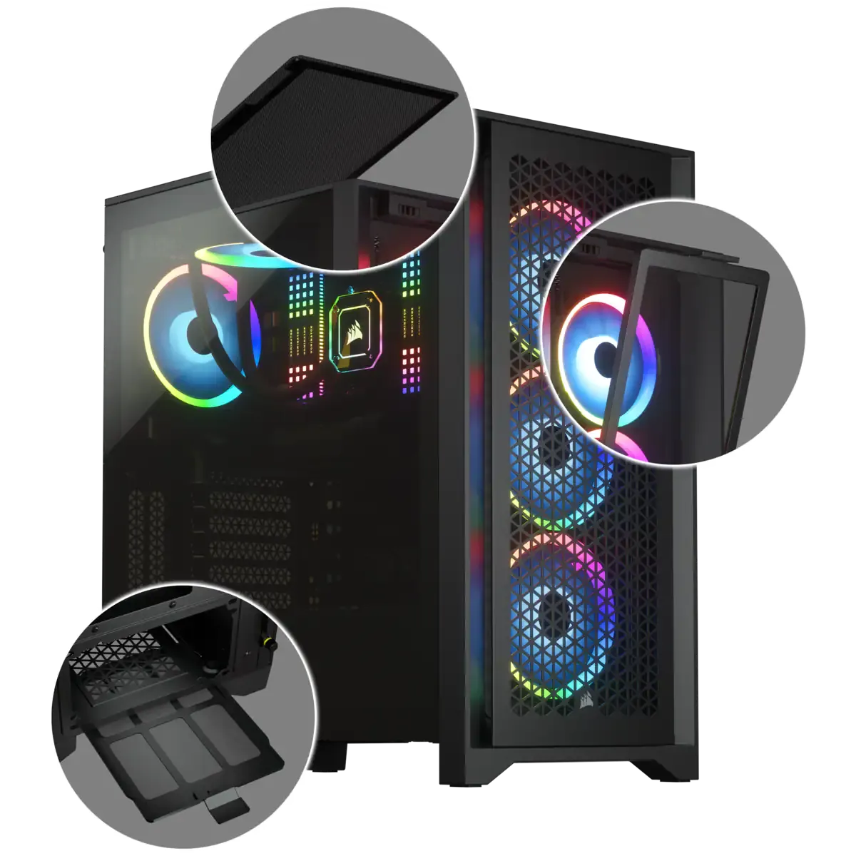 4000D Airflow Tempered Glass Mid-Tower ATX Case