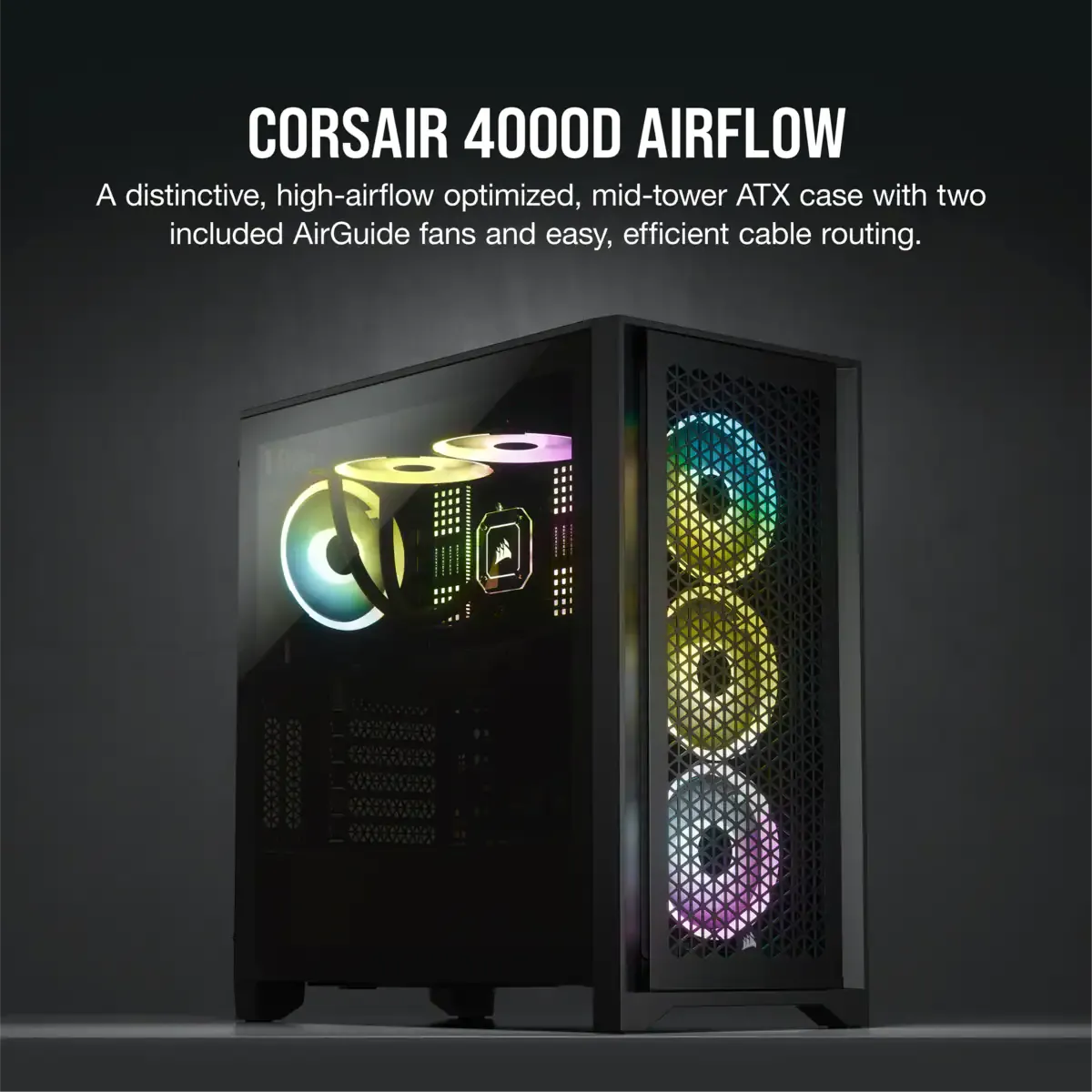 4000D Airflow Tempered Glass Mid-Tower ATX Case