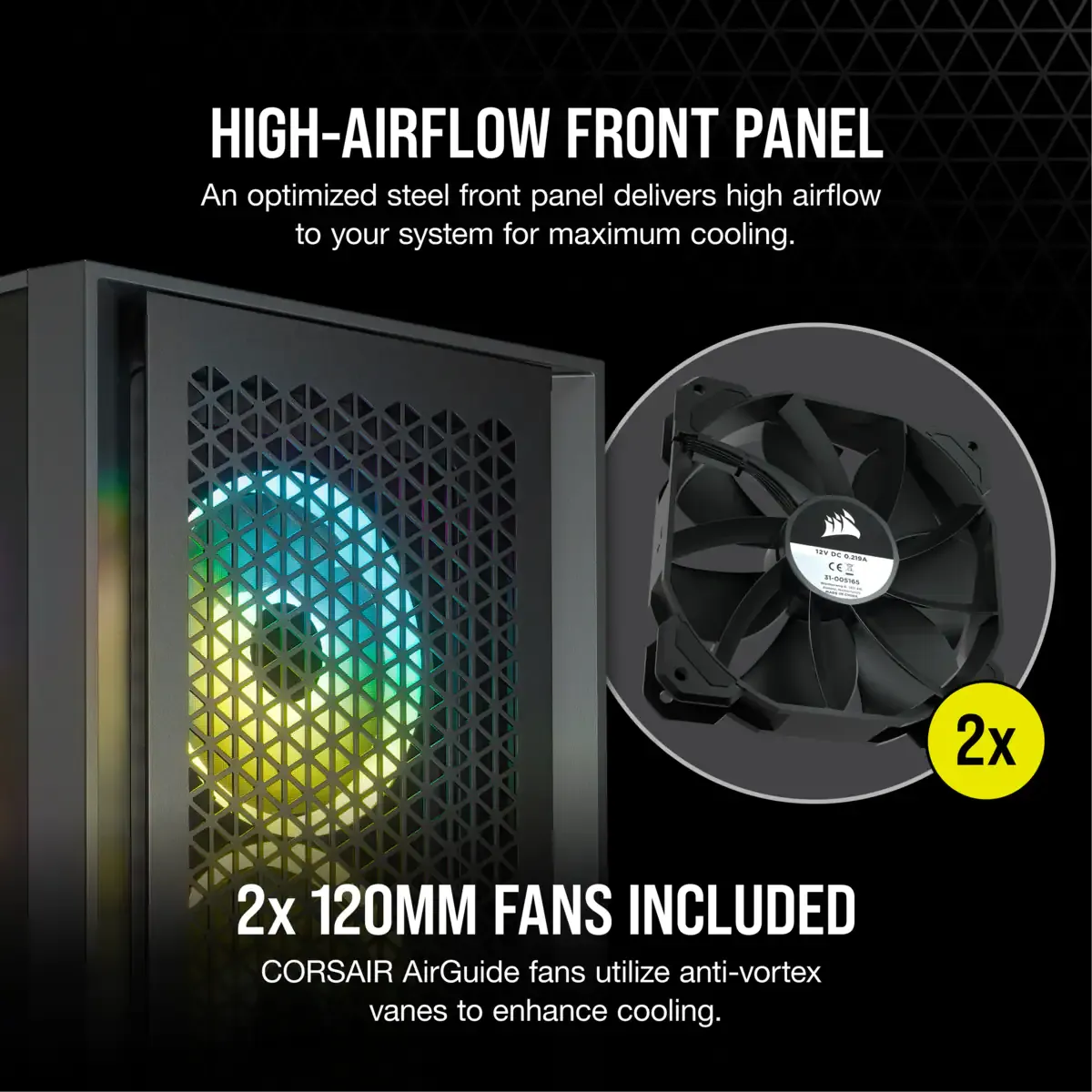 4000D Airflow Tempered Glass Mid-Tower ATX Case