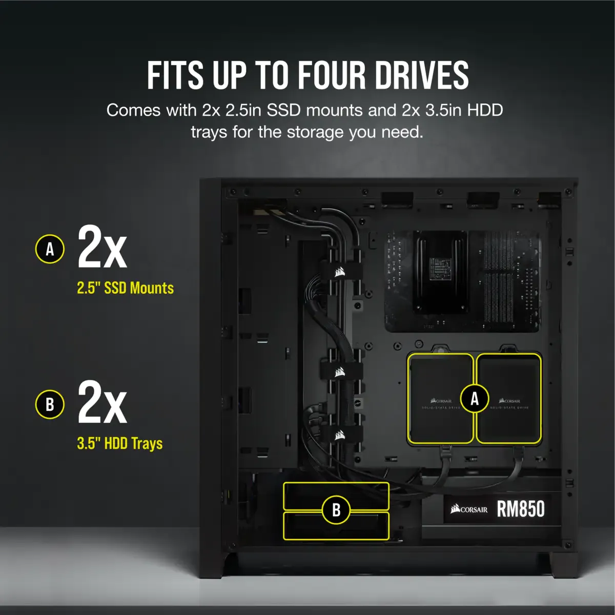 4000D Airflow Tempered Glass Mid-Tower ATX Case