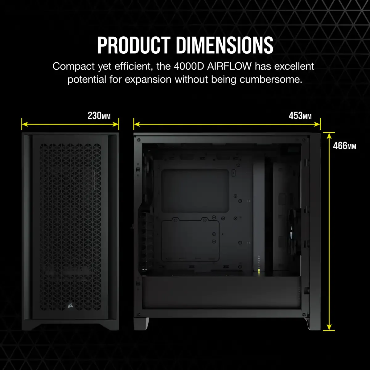 4000D Airflow Tempered Glass Mid-Tower ATX Case