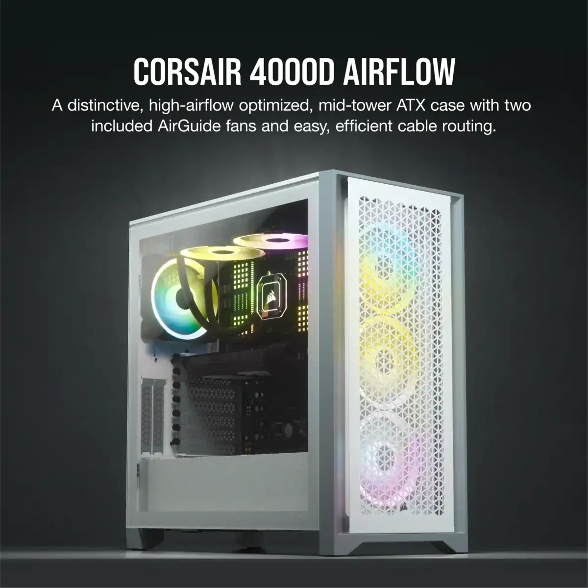 4000D Airflow Tempered Glass Mid-Tower ATX Case