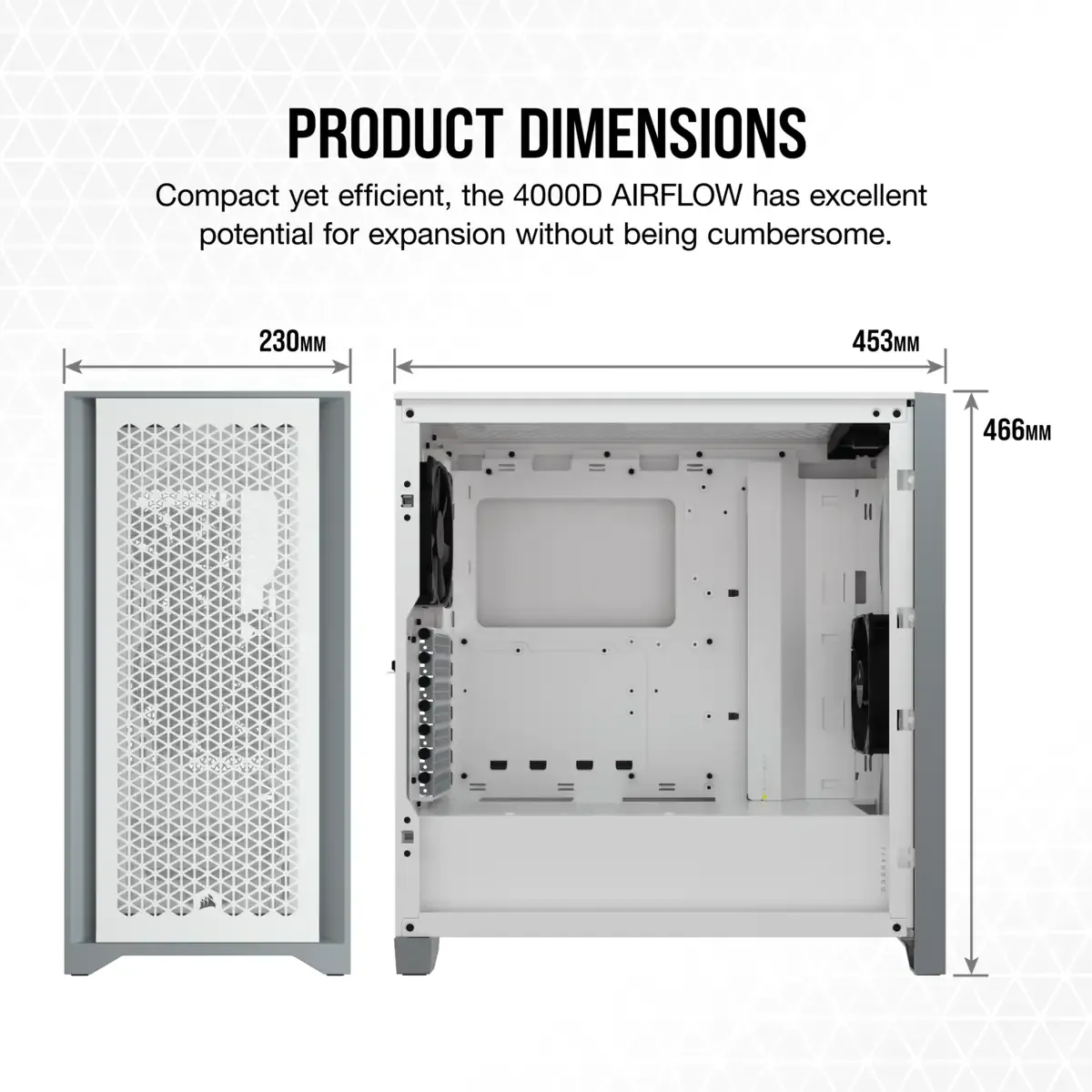 4000D Airflow Tempered Glass Mid-Tower ATX Case