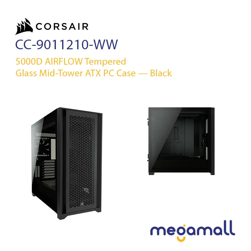 5000D AIRFLOW Tempered Glass Mid-Tower ATX PC Case