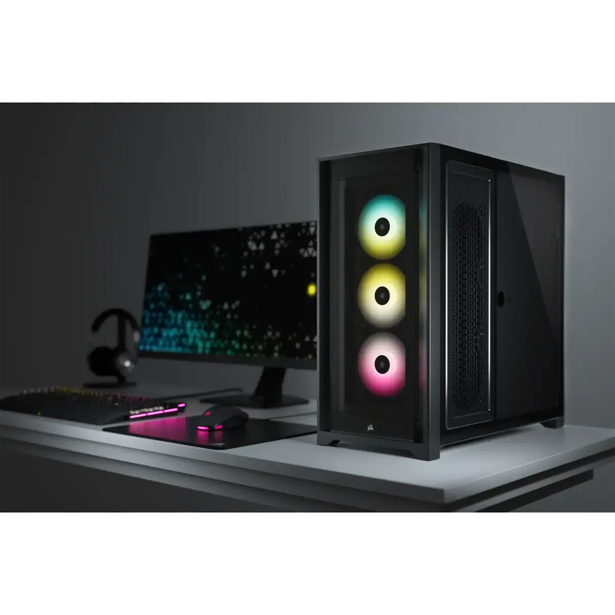 iCUE 5000X RGB Tempered Glass Mid-Tower ATX PC Smart Case