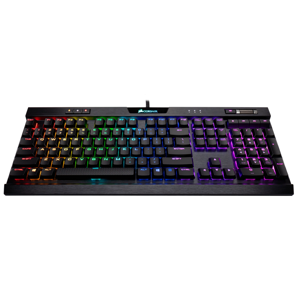 K70 RGB MK.2 Low Profile Mechanical Gaming Keyboard - CHERRY® MX Low Profile Red