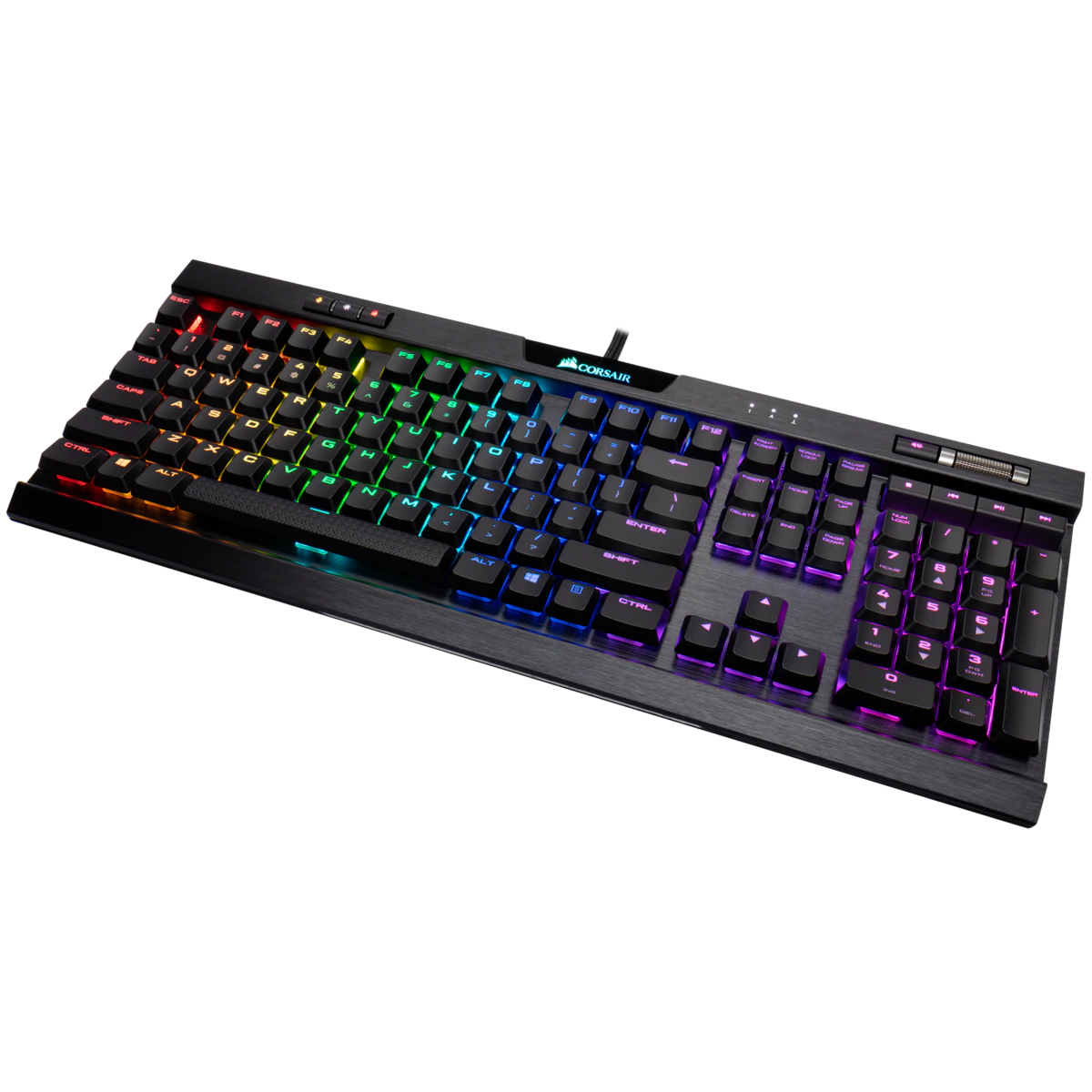 K70 RGB MK.2 Low Profile Mechanical Gaming Keyboard - CHERRY® MX Low Profile Red