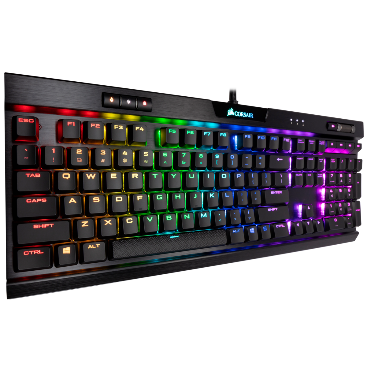 K70 RGB MK.2 Low Profile Mechanical Gaming Keyboard - CHERRY® MX Low Profile Red