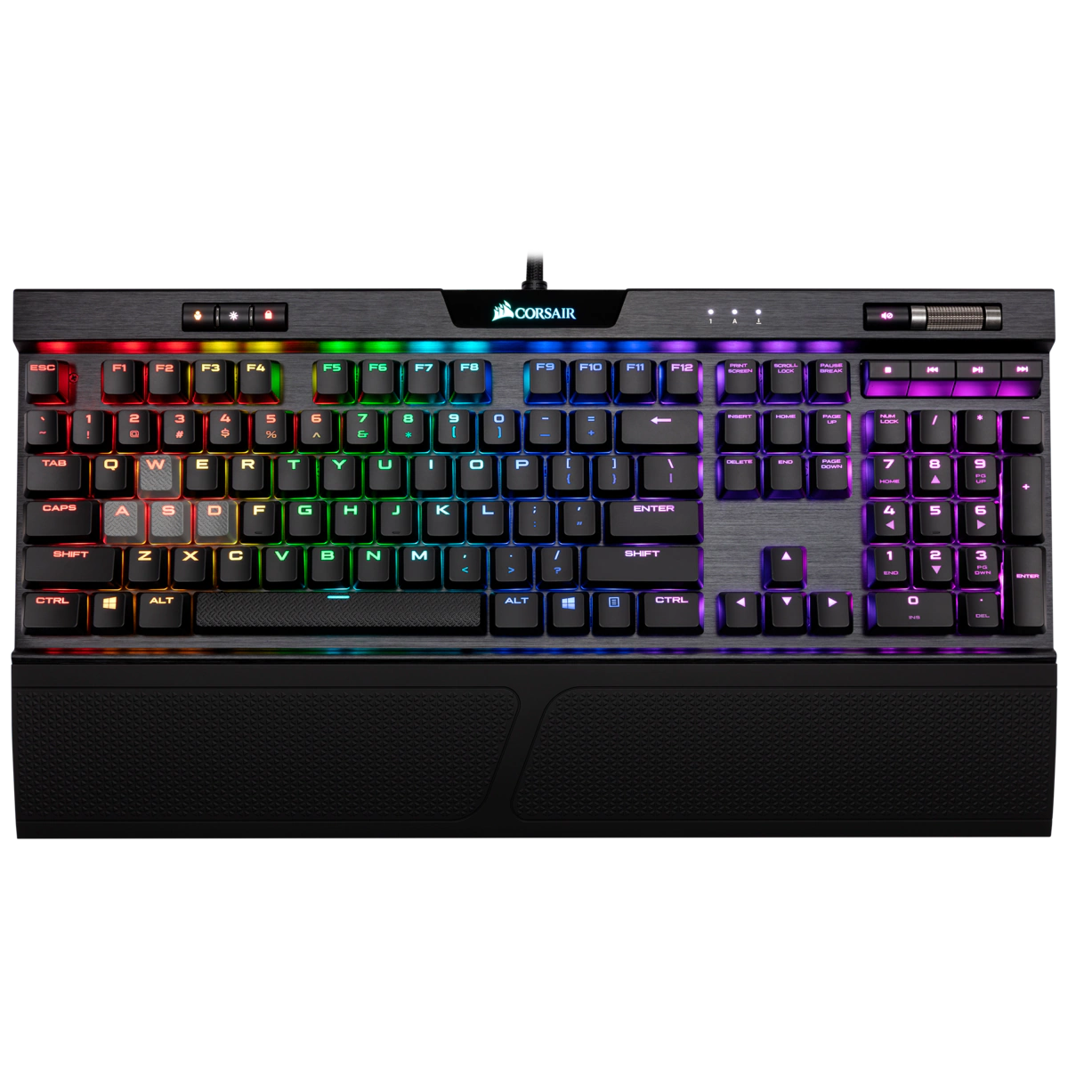 K70 RGB MK.2 Low Profile Mechanical Gaming Keyboard - CHERRY® MX Low Profile Red