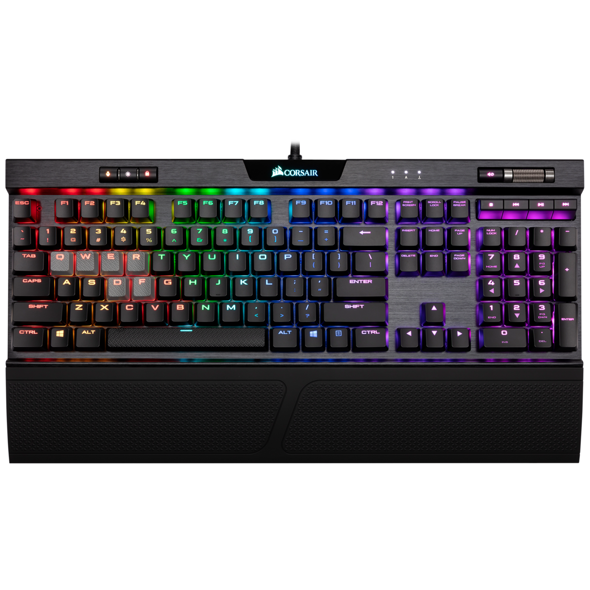 K70 RGB MK.2 Low Profile Mechanical Gaming Keyboard - CHERRY® MX Low Profile Red