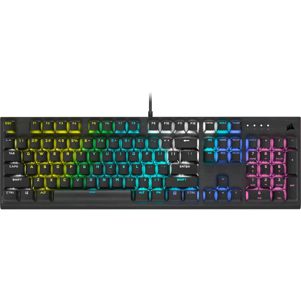 K60 RGB PRO SE Mechanical Gaming Keyboard - 100% CHERRY MV Mechanical Keyswitches - Black