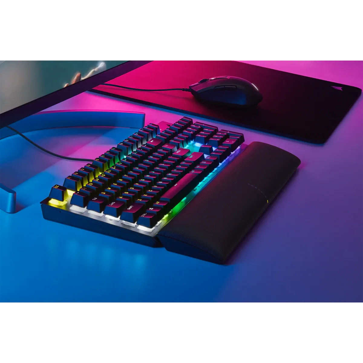 K60 RGB PRO SE Mechanical Gaming Keyboard - 100% CHERRY MV Mechanical Keyswitches - Black