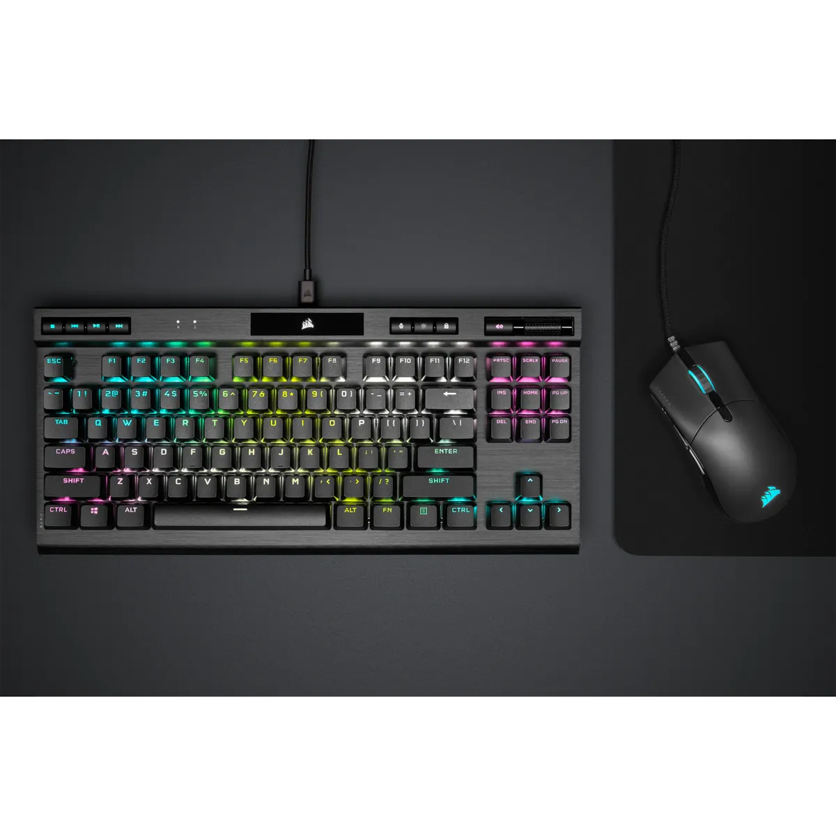 K70 RGB TKL Champion Series Mechanical Gaming Keyboard - CHERRY MX SPEED