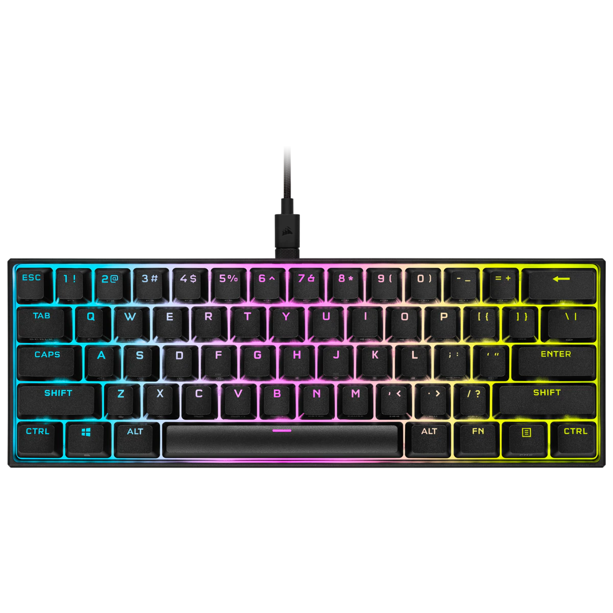 K65 RGB MINI 60% Mechanical Gaming Keyboard - CHERRY MX SPEED - Black