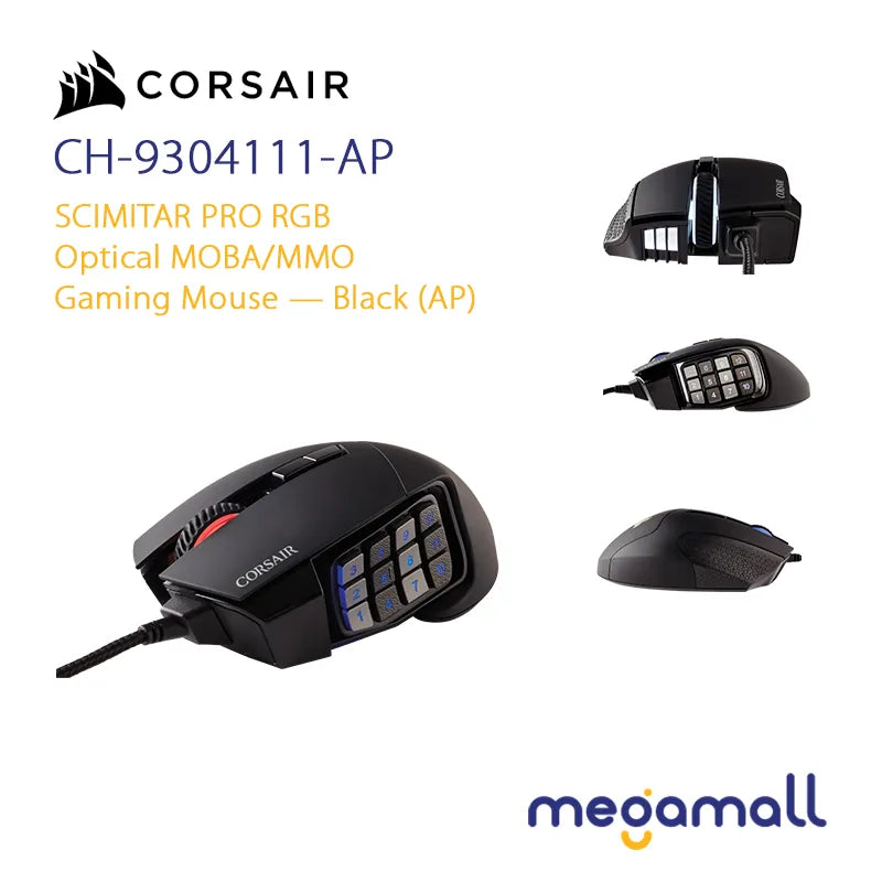 Scimitar Pro RGB Optical MOBA/MMO Gaming Mouse (AP)