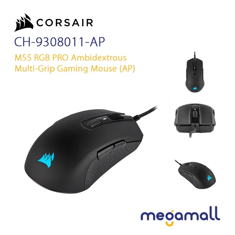 M55 RGB Pro Ambidextrous Multi-Grip Gaming Mouse (AP)