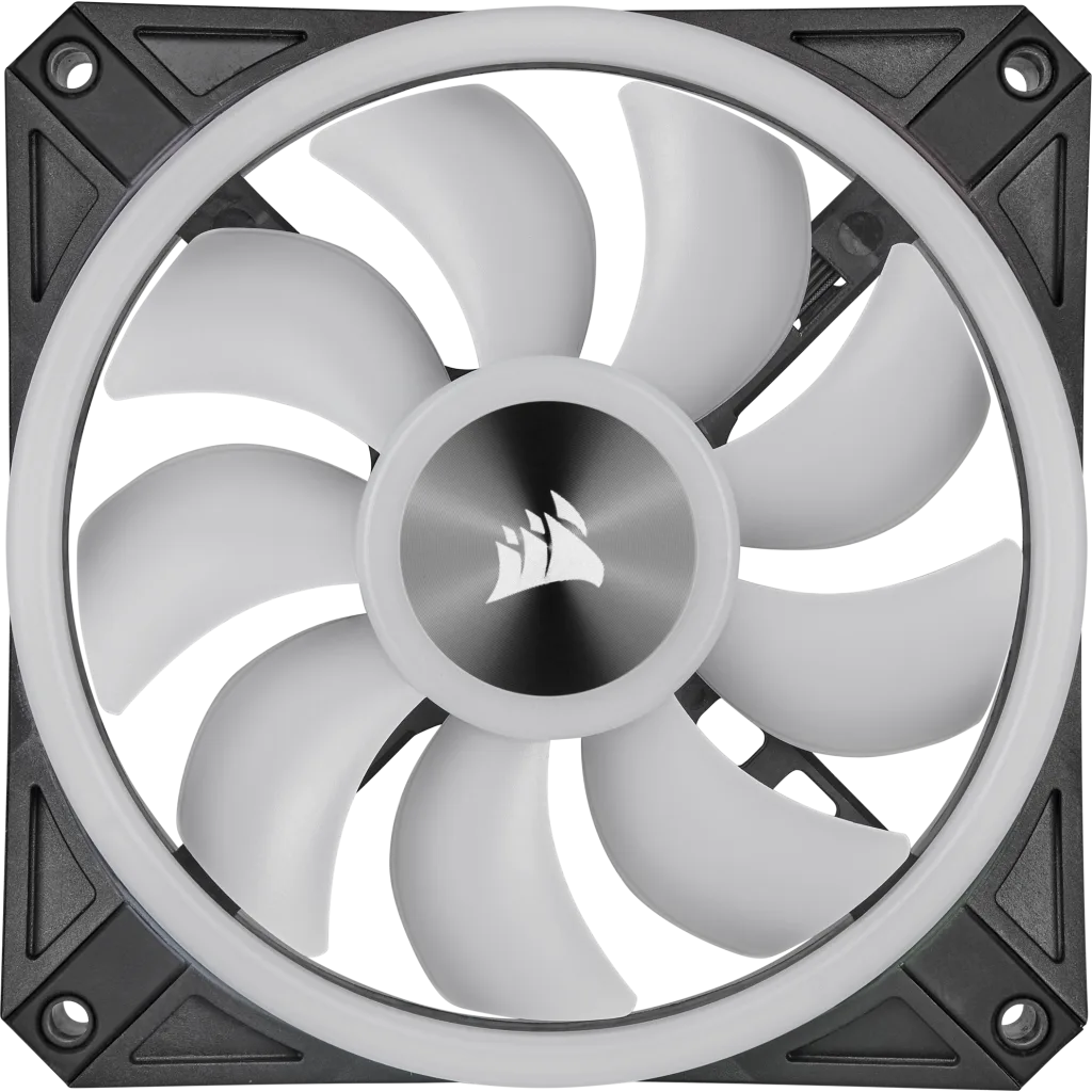 iCUE QL120 RGB 120mm PWM Triple Fan with Lighting Node CORE