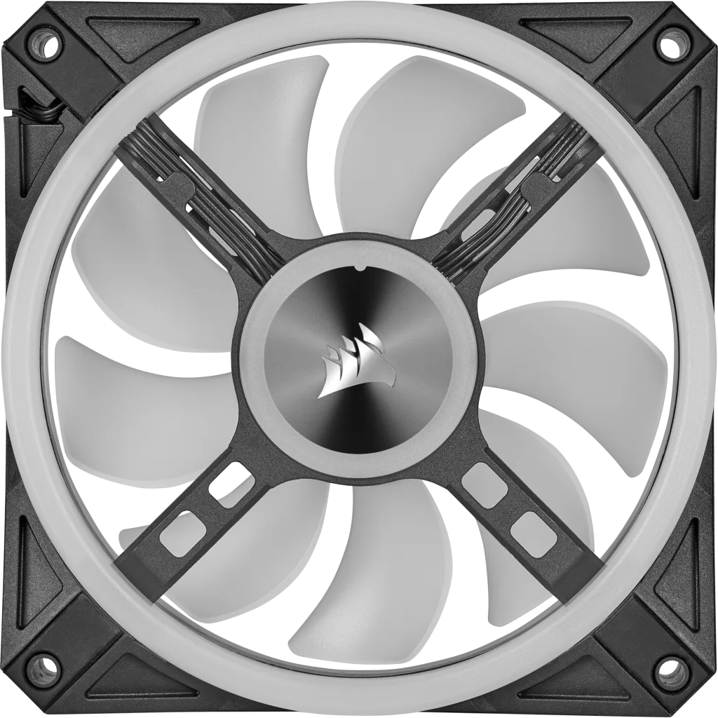 iCUE QL120 RGB 120mm PWM Triple Fan with Lighting Node CORE