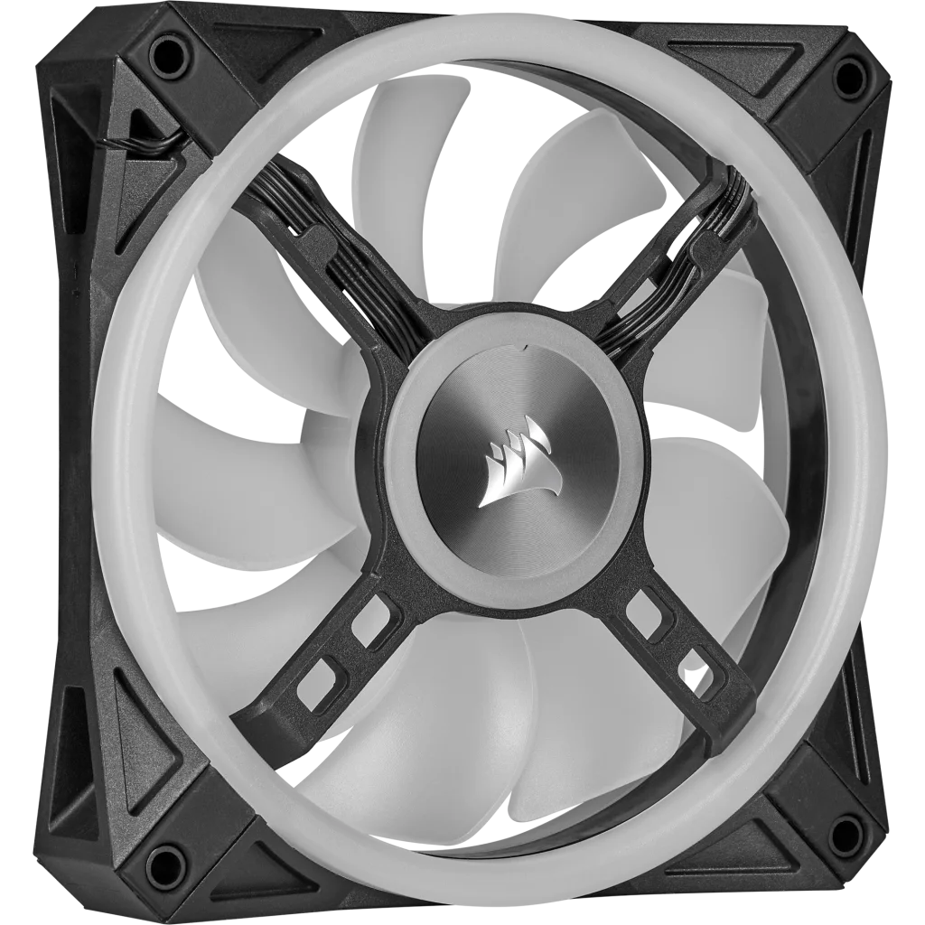 iCUE QL120 RGB 120mm PWM Triple Fan with Lighting Node CORE