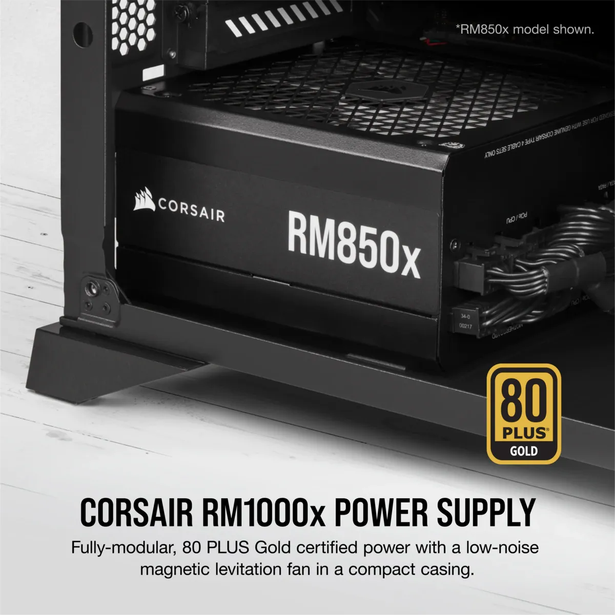 RMx Series RM1000x - 1000 Watt 80 PLUS Gold Fully Modular ATX PSU (UK)