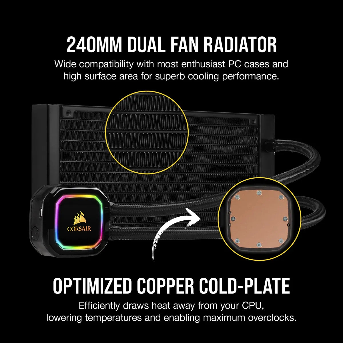 iCUE H100i RGB PRO XT Liquid CPU Cooler