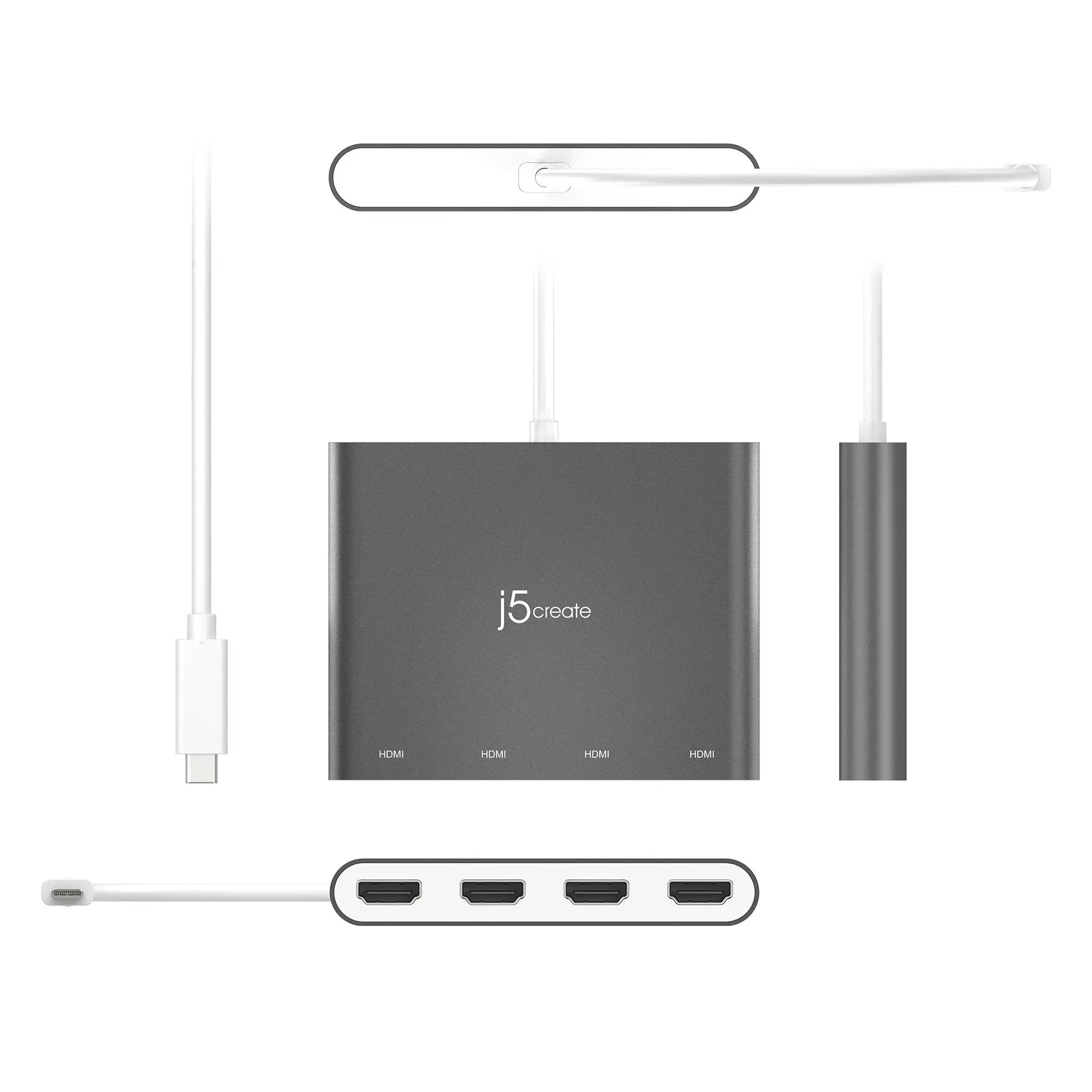 JCA366 - USB-C to 4-Port HDMI Multi-Monitor Adapter