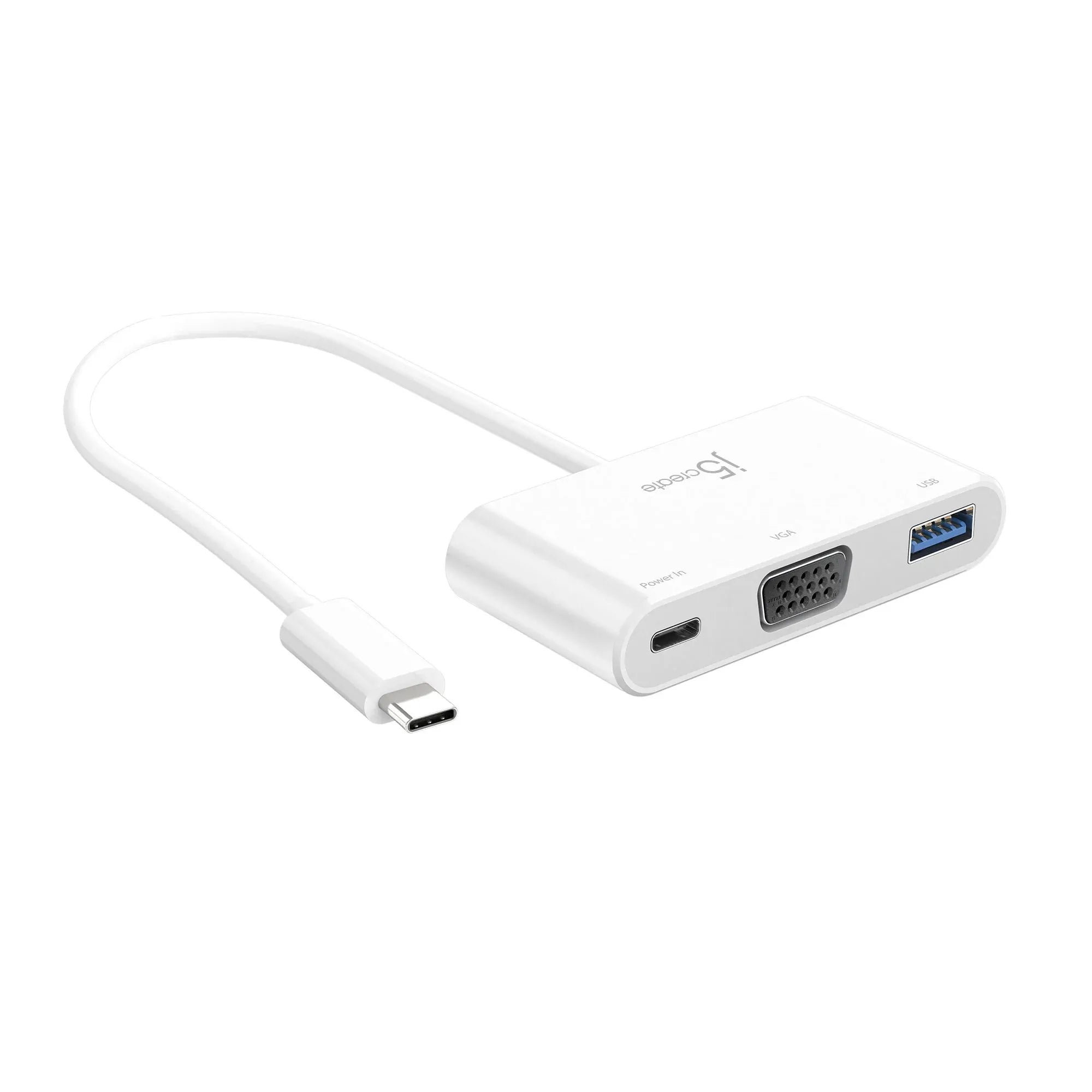 JCA378 - USB-C to VGA & USB 3.0 with Power Delivery