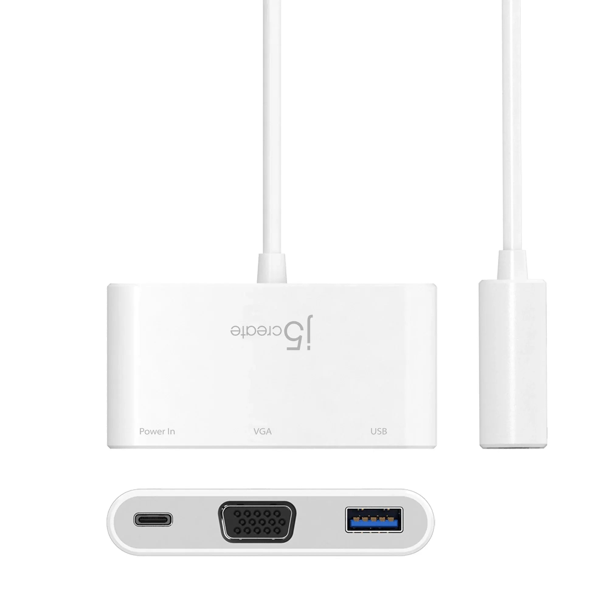 JCA378 - USB-C to VGA & USB 3.0 with Power Delivery