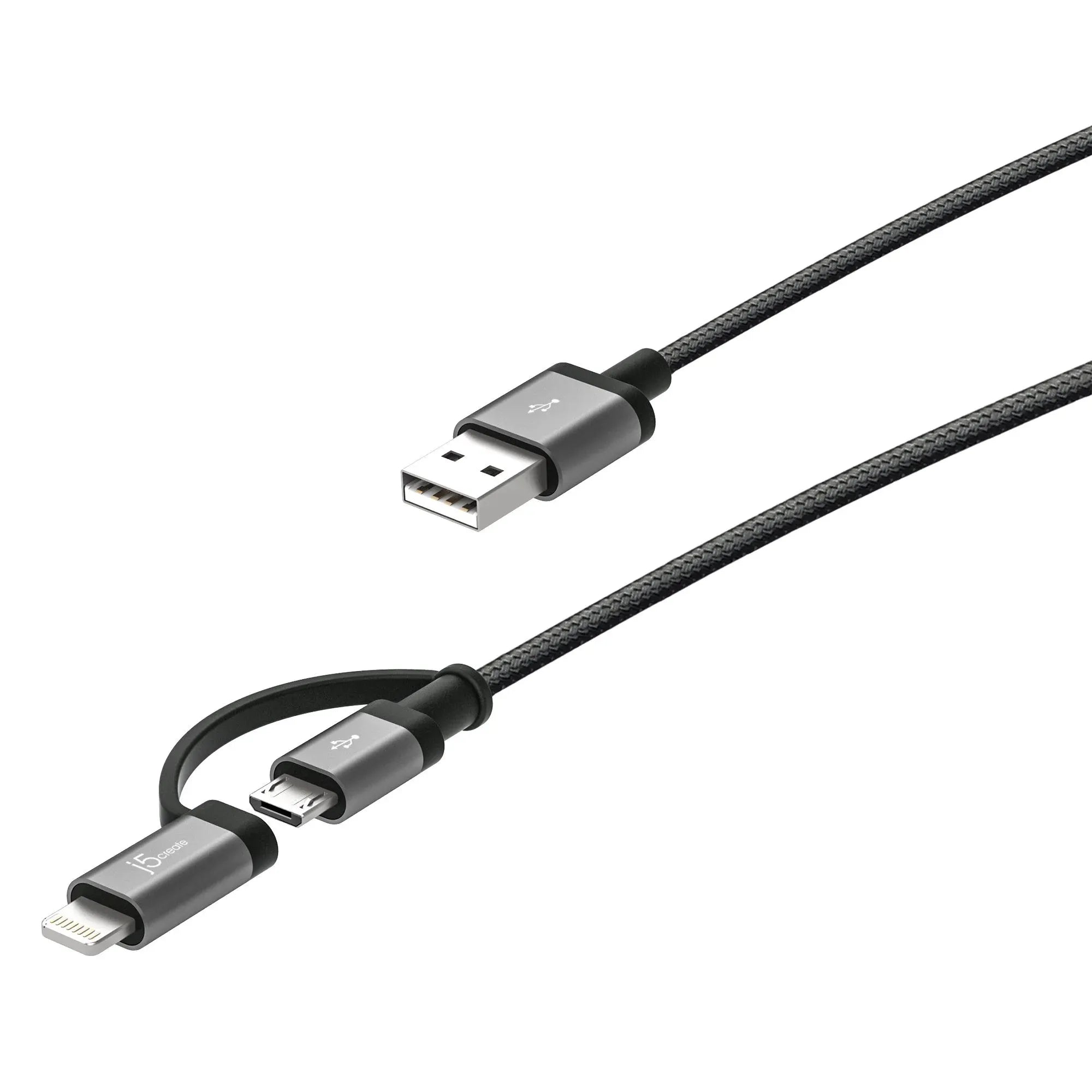 JMLC11 - 3-in-1 Charging Sync Cable - Lightning + Type-C + Micro-B