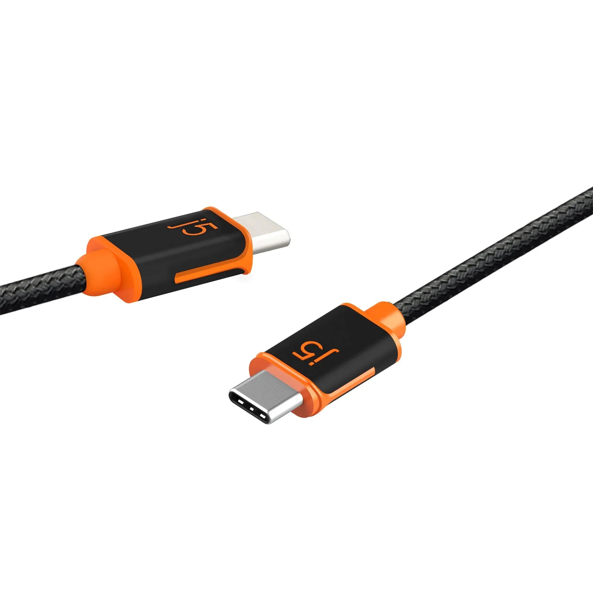 JUCX24 - USB-C to USB-C Sync & Charge Cable with a Braided Polyester Cover for High Durability (1.8m)