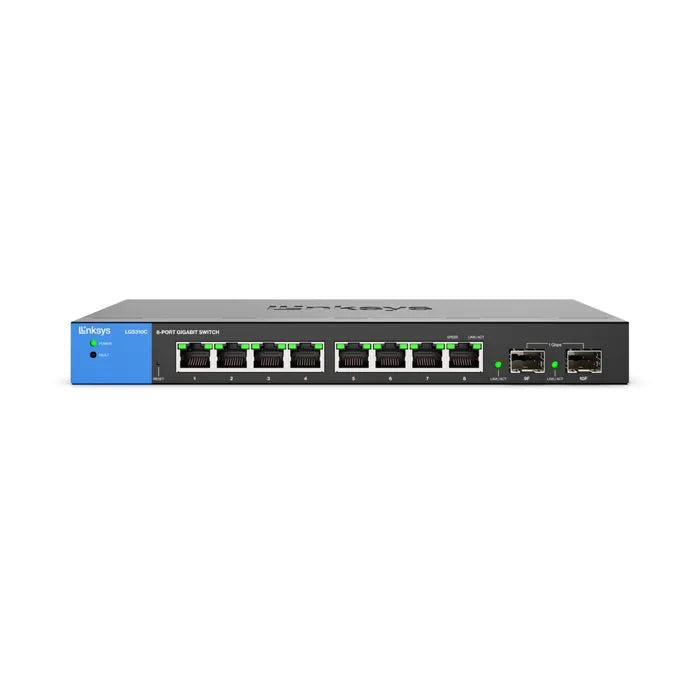 LGS310C - 8-Port Managed Gigabit Ethernet Switch with 2 1G SFP Uplinks TAA Compliant