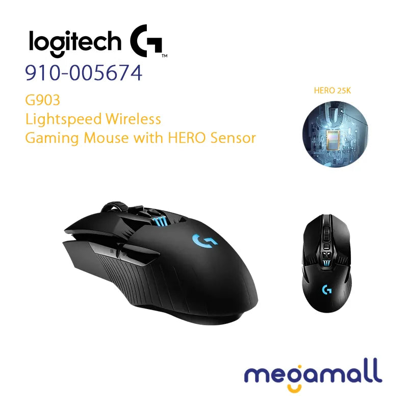 G903 LIGHTSPEED Wireless Gaming Mouse with HERO Sensor