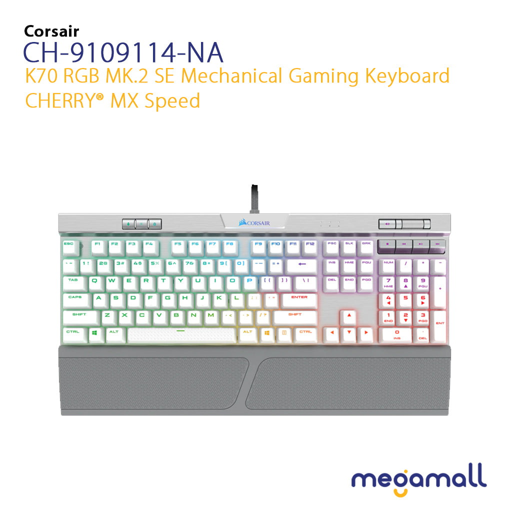 K70 RGB MK.2 SE Mechanical Gaming Keyboard - CHERRY® MX Speed