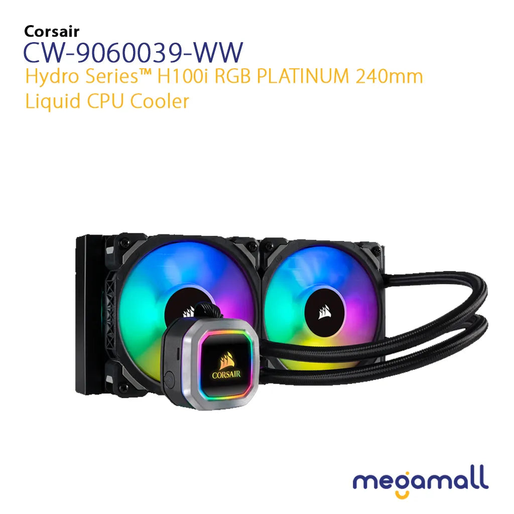 Hydro Series H100i RGB PLATINUM 240mm Liquid CPU Cooler