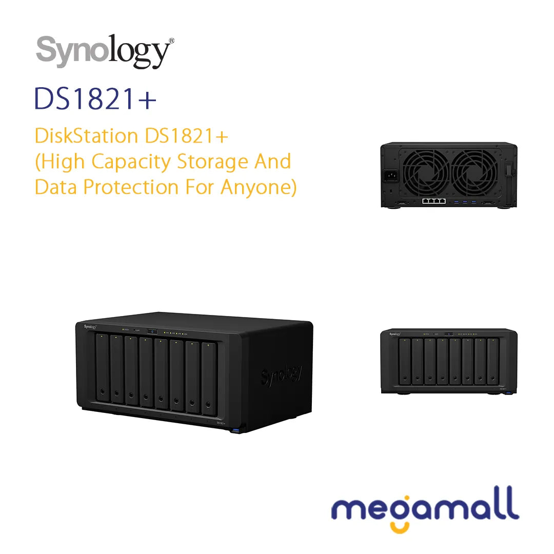 DiskStation DS1821+ - High Capacity Storage and Data Protection for Anyone