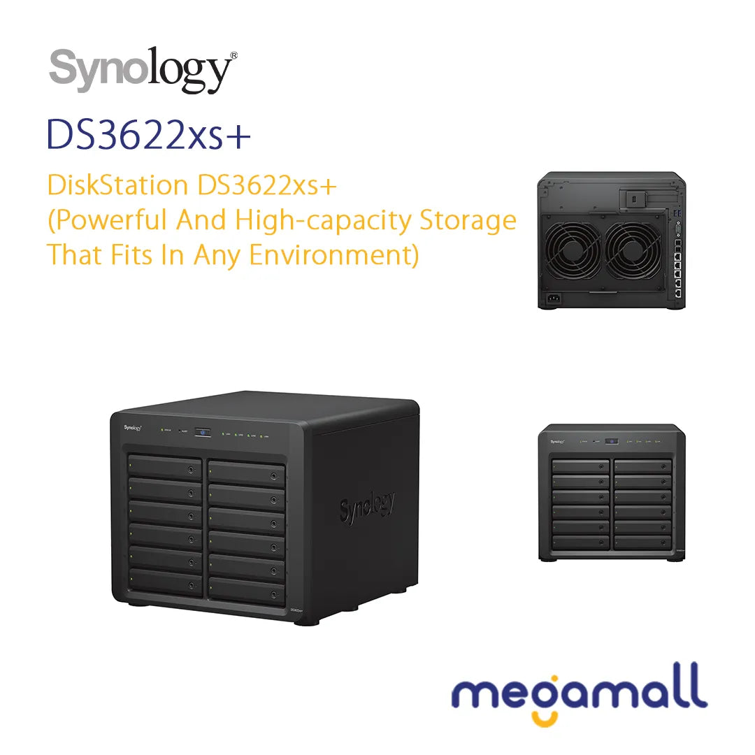 DiskStation DS3622xs+ - Powerful and High-Capacity Storage that Fits in Any Environment