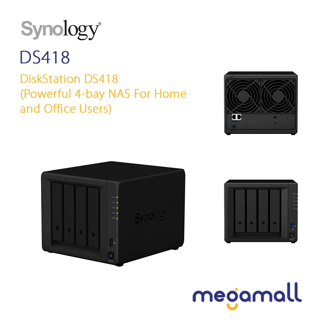 DiskStation DS418 - Powerful 4-Bay NAS for Home and Office Users