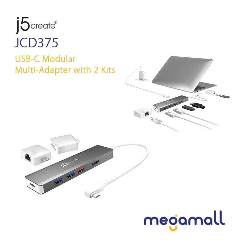 JCD375 - USB-C Modular Multi-Adapter with 2 Kits