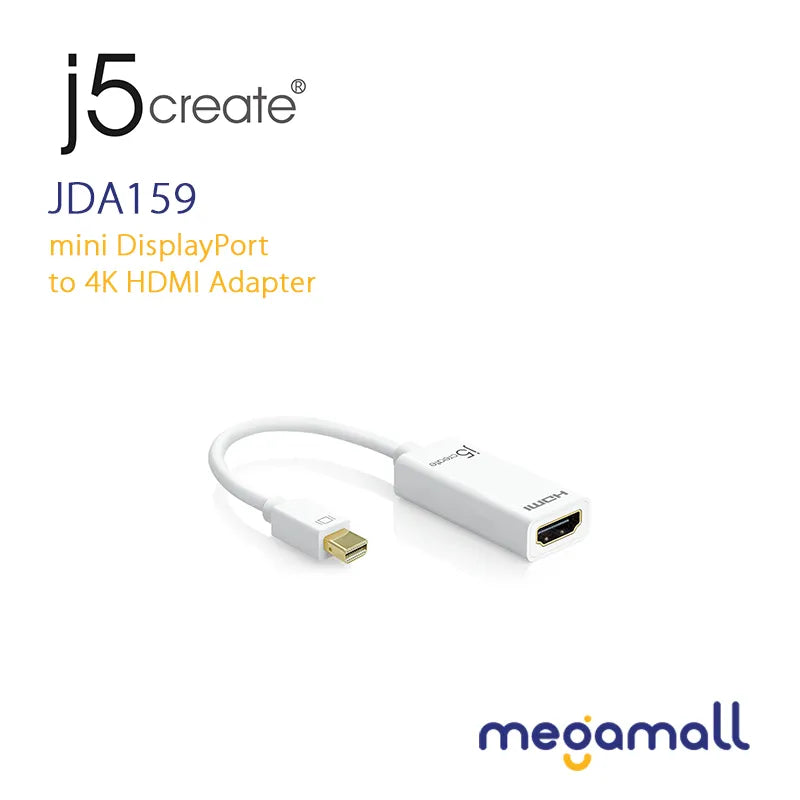 JDA159 - mini DisplayPort to 4K HDMI Adapter