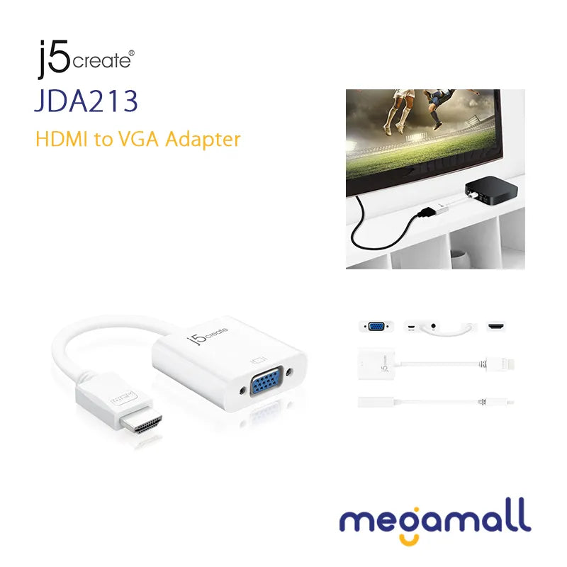 JDA213 - HDMI to VGA Adapter