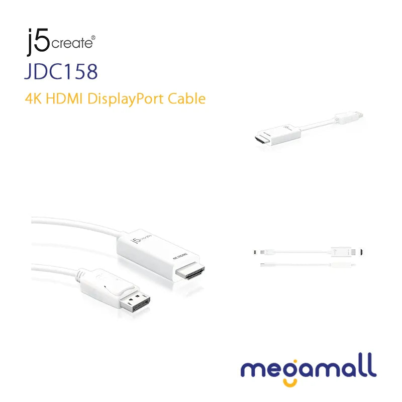 JDC158 - 4K HDMI DisplayPort Cable