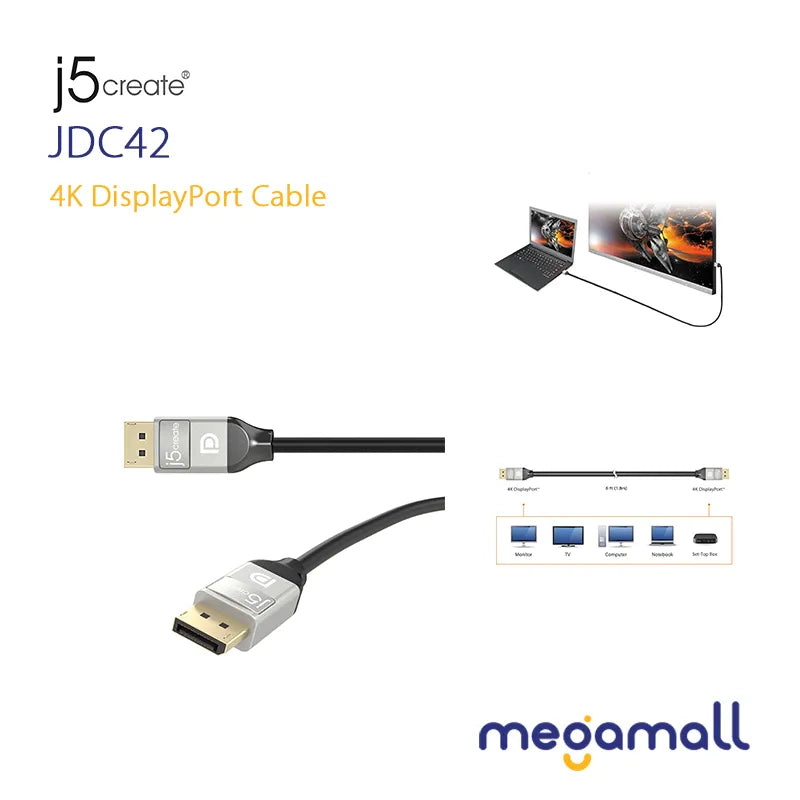 JDC42 - 4K DisplayPort Cable